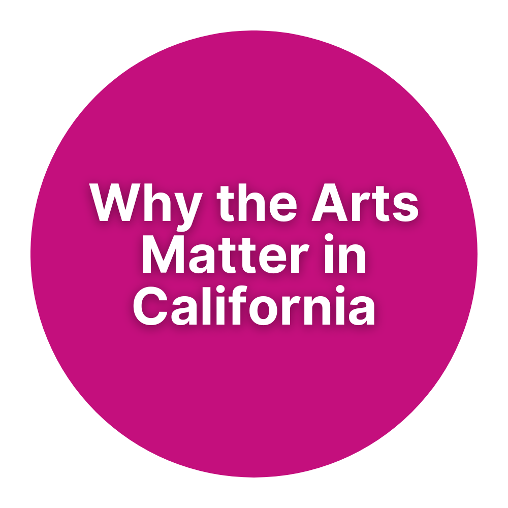 A button to view Why the Arts Matter in California